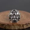 Buddha & Mara 925 Sterling Silver Ring