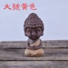 Creative Purple Clay Tea Pets Ornament Buddha Figurines Little Monk  Baby Boy Tea Table Home Decoration Crafts