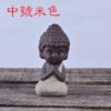 Creative Purple Clay Tea Pets Ornament Buddha Figurines Little Monk  Baby Boy Tea Table Home Decoration Crafts