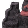 Hce0065304d7f4316bd06c4f7fb8a5a6aN 4 Colors Available Ceramic Little Monk Smoke Backflow Cone Censer Holder Incense Burner Home Decoration