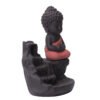 Hfad478556f844a09b302a153a4748fbdv 4 Colors Available Ceramic Little Monk Smoke Backflow Cone Censer Holder Incense Burner Home Decoration