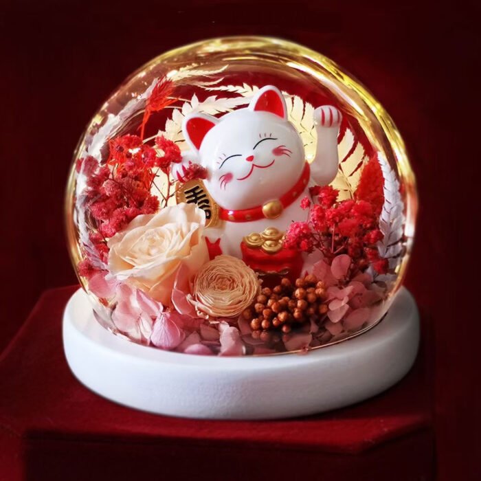1620782338661_1024x1024_2x_07656e30-b350-4dd3-afa7-06506a51e50e Lucky Cat with Preserved Flower
