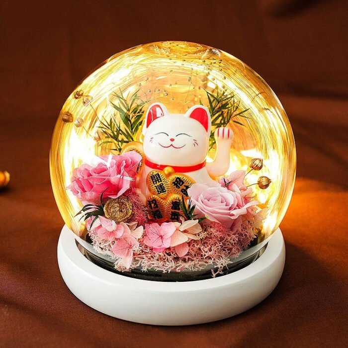 1620782338676_1024x1024_2x_862e1fc6-0b5a-4b81-ad37-65a0ed96cb0b Lucky Cat with Preserved Flower