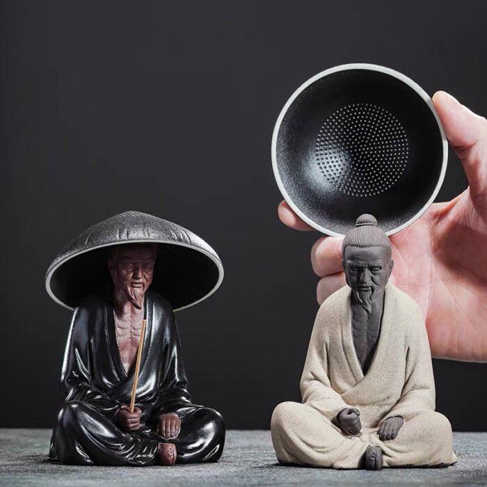 Little Monk With Tea Strainer Hat