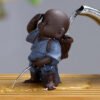 XMT-HOME New Purple Sand Pee Spout Water Spray Tea Pet Decoration Little Monk Tea Infuser Pissing Tea Boy
