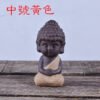 Creative Purple Clay Tea Pets Ornament Buddha Figurines Little Monk  Baby Boy Tea Table Home Decoration Crafts
