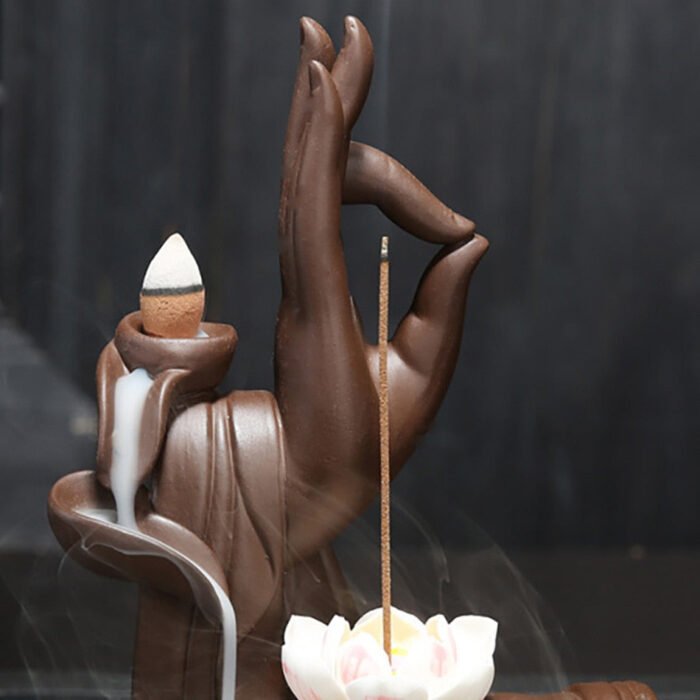 Hot Sellers Backflow Incense Cones Bigger Tower Incense Burner Incense Stick Holder Lotus Incense Censer Little Monk Burner