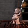 XMT-HOME New Purple Sand Pee Spout Water Spray Tea Pet Decoration Little Monk Tea Infuser Pissing Tea Boy