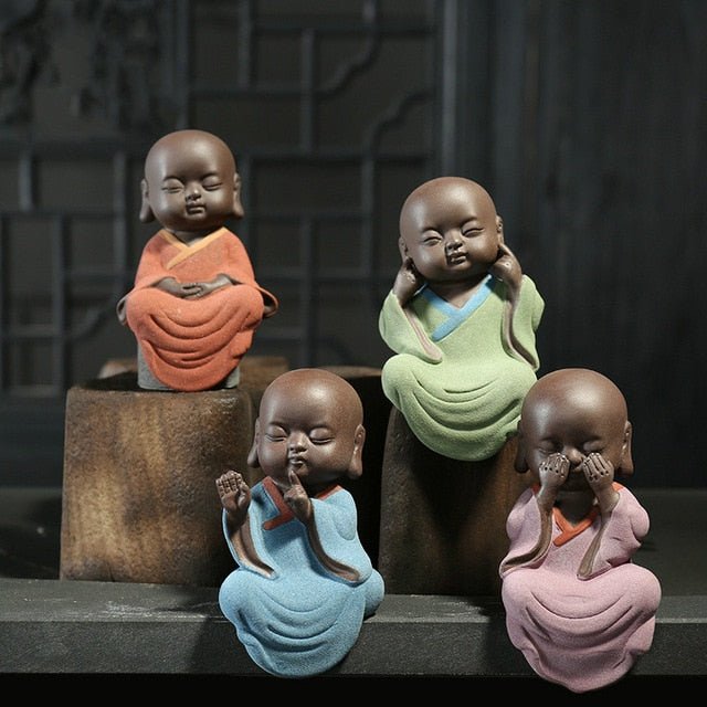 HTB137._ayzxK1Rjy1zkq6yHrVXaG Purple sand tea spoil little monk Zen means set accessories home decorative art