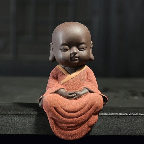 Purple sand tea spoil little monk Zen means set accessories home decorative art