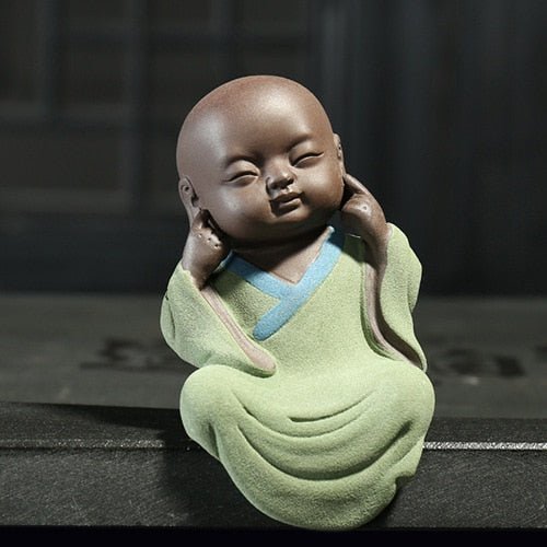 Purple sand tea spoil little monk Zen means set accessories home decorative art